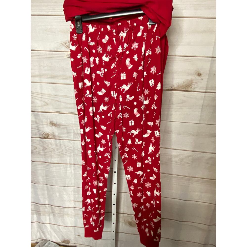 Brand New Family PJ's Macy's Men's Size Small Red Christmas Pajama 2 Piece Set - Picture 3 of 6